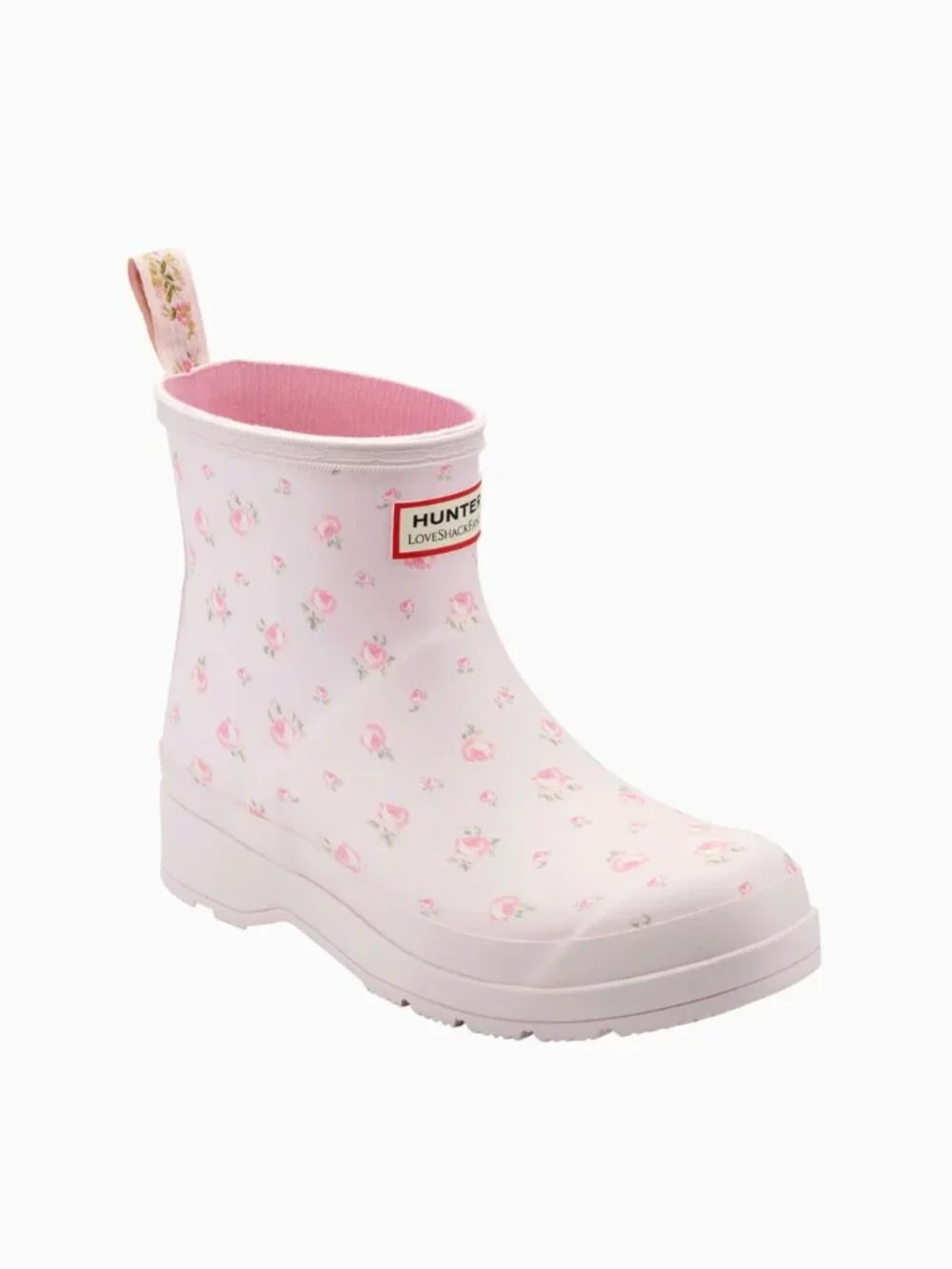 LoveShackFancy x Hunter NIB Women's Play Short Rain Boot in Blooming Heirloom